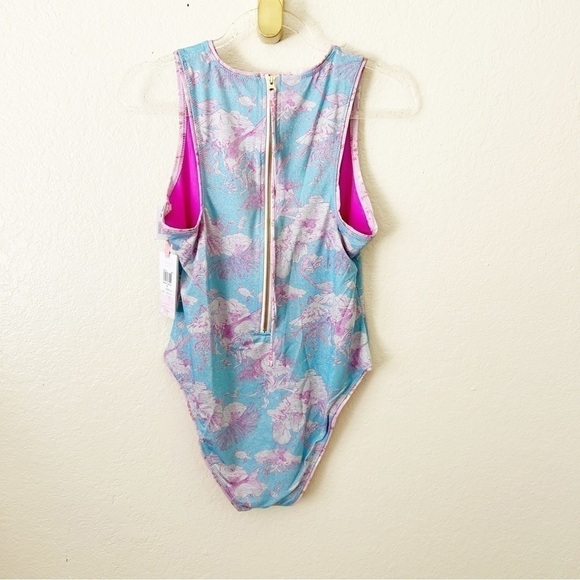 NEW loveshackfancy x Hurley eyelet paisley one piece swimsuit size M - Picture 12 of 12